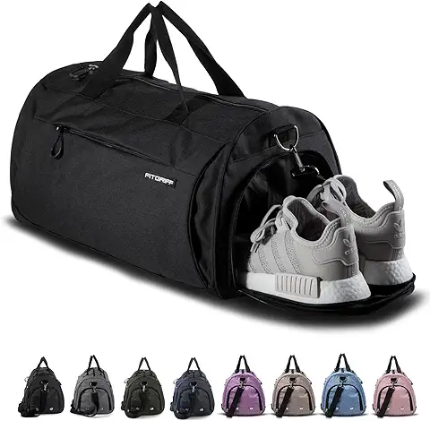 Gym Bag for Men & Women with Shoe & Wet Compartment - Duffle Bag for Travel, Sports, Fitness & Workout